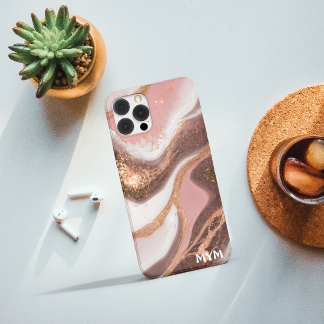 Aquarelle marbre pour iphone 15 coque Coque-Mate (Créateur téléchargé)