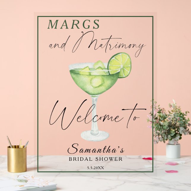 Aquarelle Margarita Brive Bienvenue (Mariage)