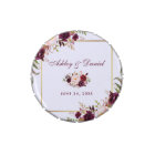 Aquarelle mariage Bourgogne Floral Or