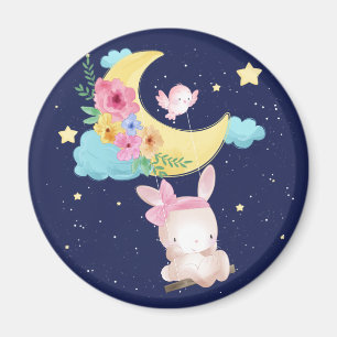 Aquarelle mignonne Magnet Bunny