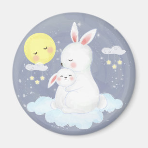 Aquarelle mignonne Magnet Bunny