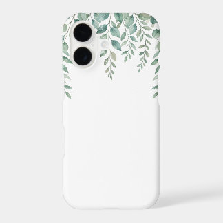 Aquarelle minimaliste Eucalyptus en cascade Monogr