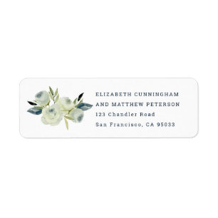 Aquarelle minimaliste Mariage Floral retour