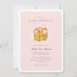 Aquarelle moderne Bébé Brunch Invitation