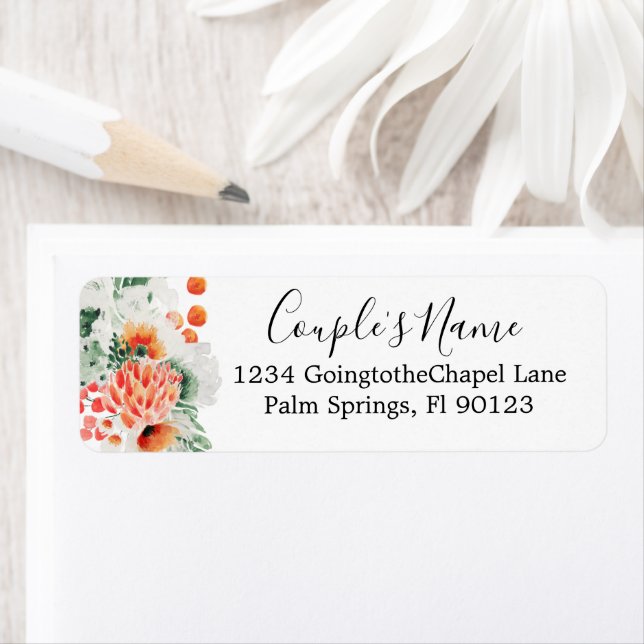 Aquarelle moderne Fleur sauvage tendance Floral (En situation)