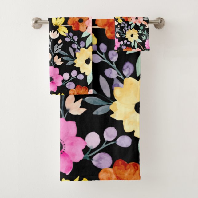 Aquarelle moderne Florale Fleurs botaniques (En situation)
