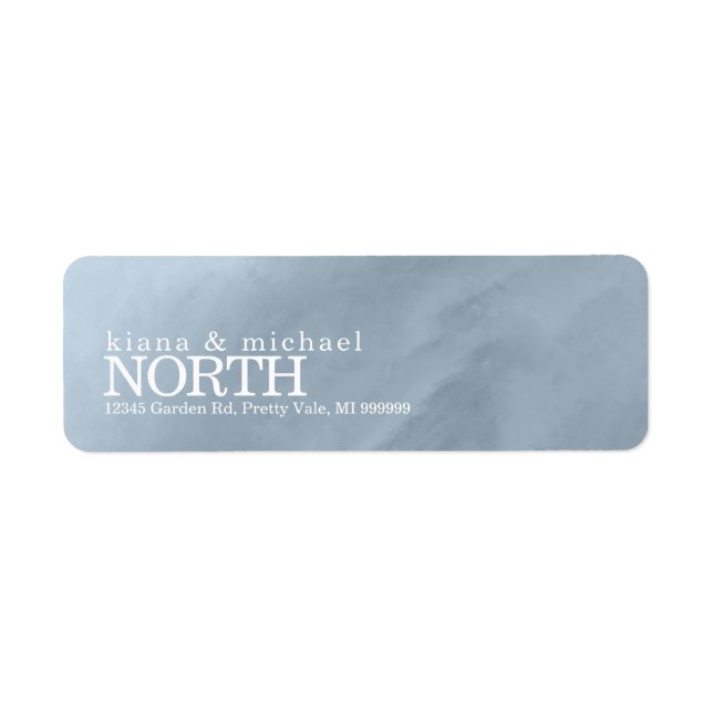 Aquarelle moderne Mariage Dusty Blue ID816 (Devant)