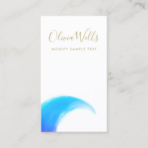 Aquarelle moderne Ocean Wave Carte de visite