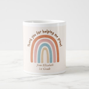 Aquarelle moderne Rainbow Teacher Merci Mug