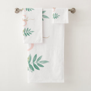 Aquarelle Monogramme floral