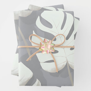 Aquarelle Monstera Wrapping Paper Sheet