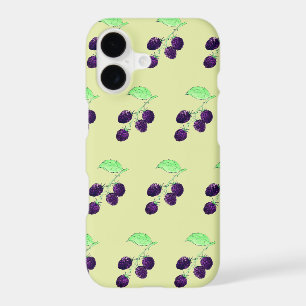 Aquarelle Mûre Violette Botanique