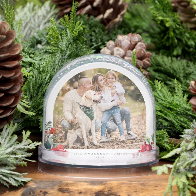 Aquarelle Noël Werath Famille Photo Noël (Hiver)