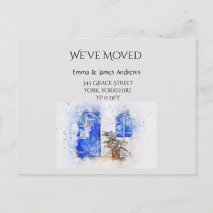 Aquarelle Nous avons déplacé carte postale Faire-p