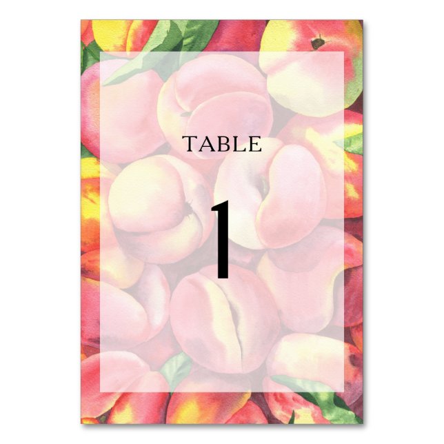 Aquarelle - Numéro de table mariage (Par défaut)