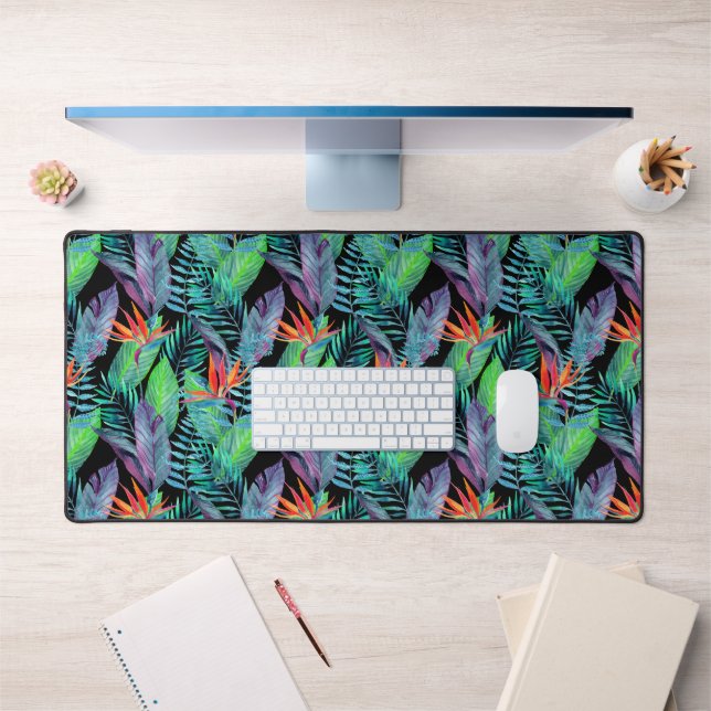 Aquarelle Oiseau Du Paradis (Bureau 1)