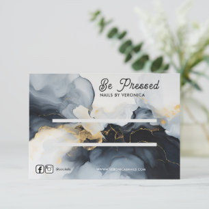 Aquarelle Or Chic Appuyer Sur La Carte D'Affichage