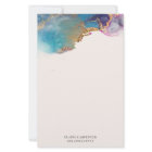 Aquarelle Or Huile Monogramme Papier papeterie