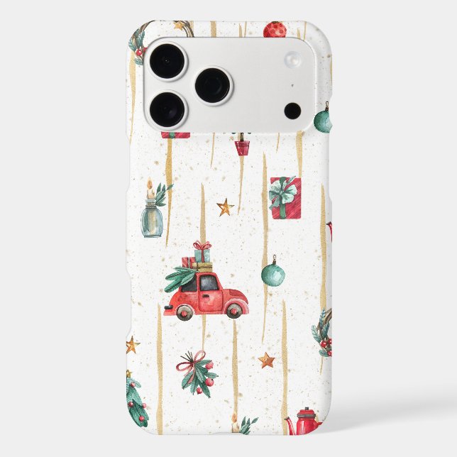 Aquarelle or Noël 7 Motif (Verso)