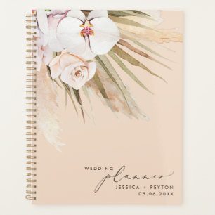 Aquarelle Pampas Grass et Mariage de calligraphie