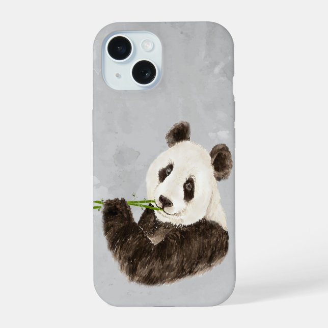 Aquarelle Panda Ours mignon Animal asiatique Natur (Verso)