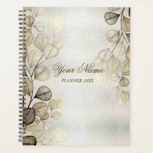 Aquarelle Party Golden Eucalyptus Foliage brillant