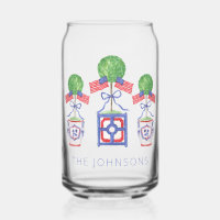 Aquarelle Patriotique American Flag Topiary Cadeau