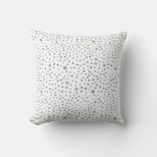 Aquarelle Peacock Confetti Points Lancer Oreiller