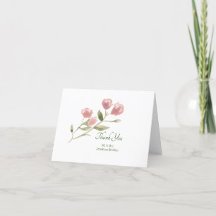 Aquarelle personnalisée - Carte de remerciements p