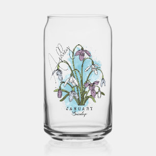 Aquarelle personnalisée Janvier Fleur de naissance