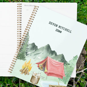 Aquarelle personnalisée Lakeside Camping Planifica