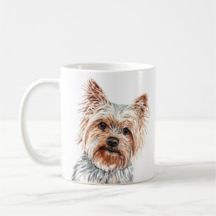 Aquarelle personnalisée Yorkie Terrier Mug