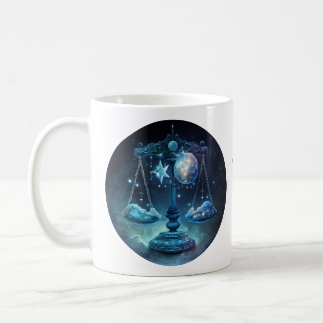 Aquarelle personnalisée Zodiac - Libra Coffee Mug (Gauche)