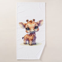 Aquarelle petite girafe