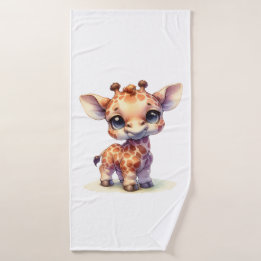 Aquarelle petite girafe