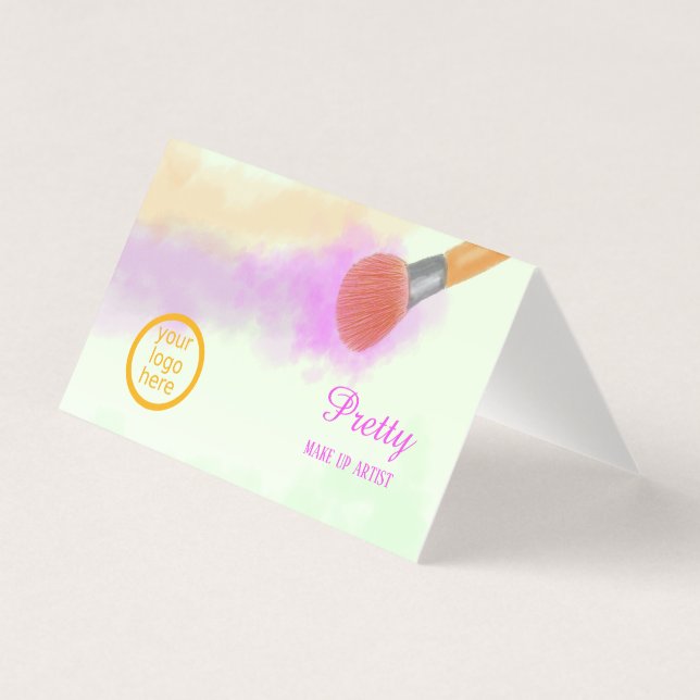 Aquarelle Pinceau Beauté Maquillage Artiste (Front)