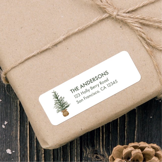 Aquarelle Pine de Noël Arbre de vacances simple (Créateur téléchargé)
