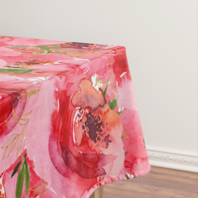 Aquarelle Pink Floral Nappe (In Situ)