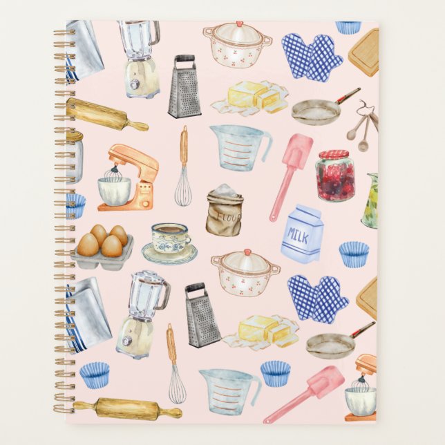 Aquarelle Planificateur de cuisine (Devant)