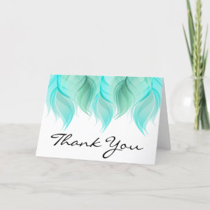 Aquarelle Plumes Merci