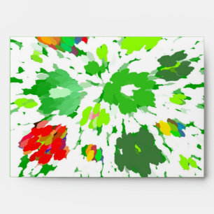 Aquarelle Pop Art Enveloppe florale