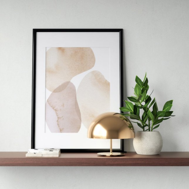 Aquarelle poster Abstrait Art moderne géométrique (Créateur téléchargé)