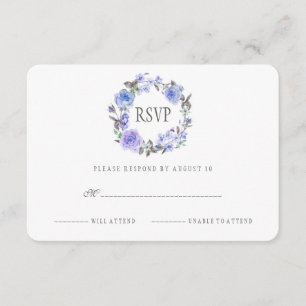 Aquarelle pourpre en pastel   floral RSVP