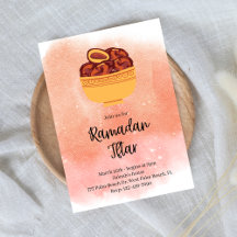 Aquarelle Ramadan Iftar Invitation