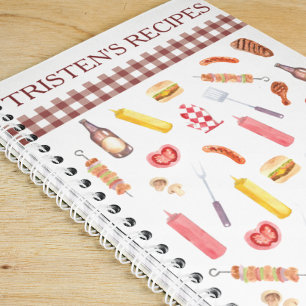 Aquarelle Recette livre de cuisine BBQ Grill Grill