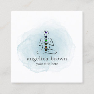 Aquarelle Reiki Master avec Carte de visite Chakra