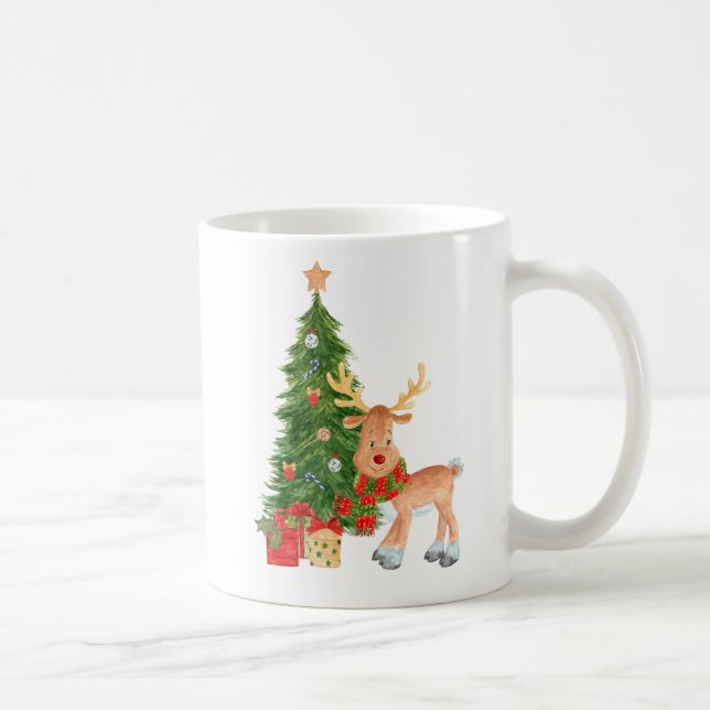 Aquarelle Reindeer Baby Mug (Droite)