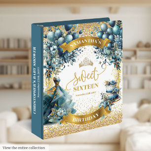 Aquarelle Robe Bleue Douce 16 Classeur Parties sci