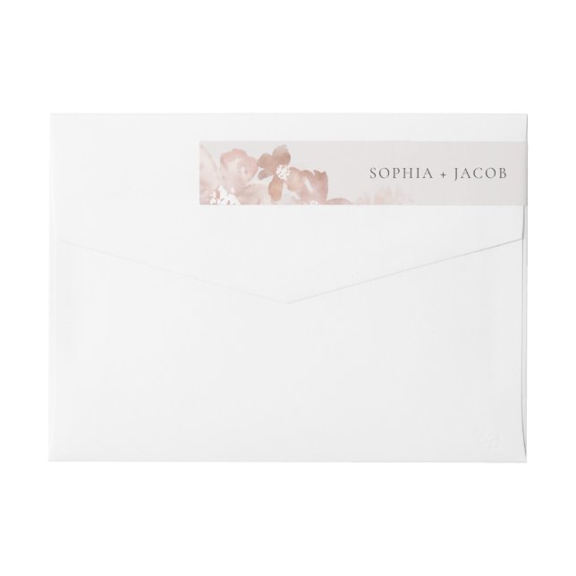 Aquarelle Romance envelopper autour du Étiquette (Dos)