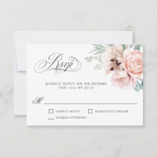 Aquarelle romantique à souhait Boho Floral RSVP